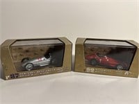 2 vintage diecast Indy race cars Mercedes Maserati