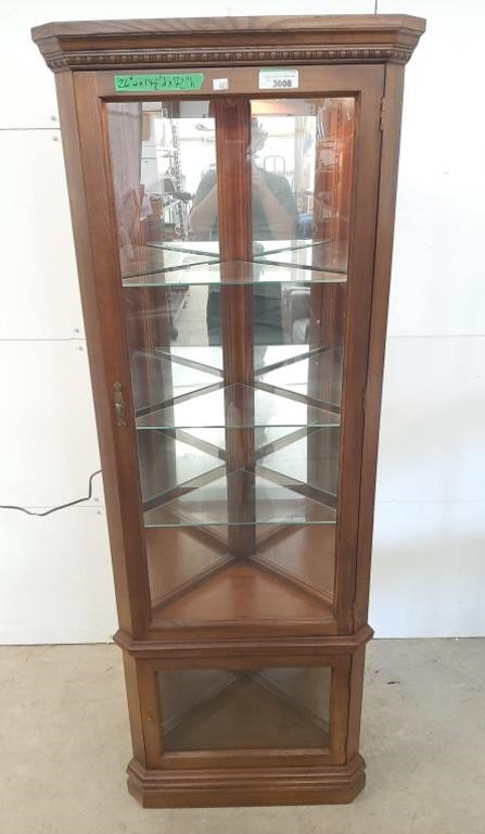 Corner display case