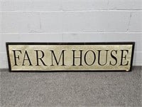 Galvanized Metal Embossed Wall Sign