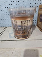 Vintage ice bucket & 4 Rocks Glasses plastic