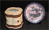 Tissue Holder And Decorative Plate