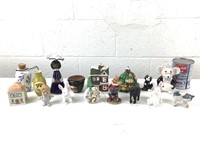 Lot de figurines dont porcelaine peinte