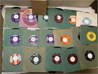 45 RECORDS WITH JACKET COVERS MUSIC STYLE ON