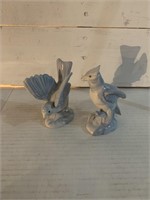 Pair of Collectable Blue Bird Figurines