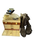 Fishing Tackle Box & Boots