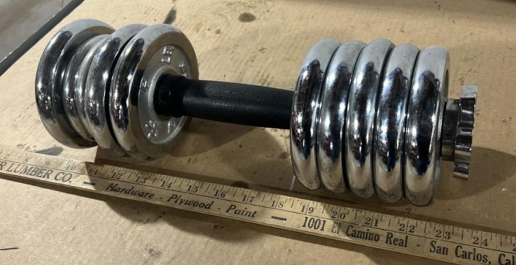 Small Chrome Weight Set