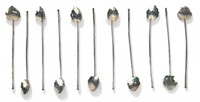 (11) Sterling Silver Drink Stirrers