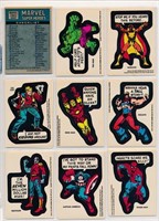 COMPLETE SET 1976 TOPPS MARVEL STICKERS w CL