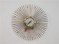 Lanshire Brass Starburst Wall Clock