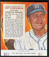 1954 #13N Roy Campanella Red Man Tobacco Card