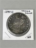 1878 S 27.2 Grams 90% Silver Trade Dollar.