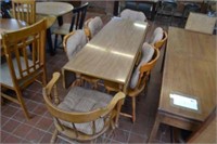 Drop Leaf Table with 6 Chairs