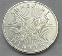 (KK) Silver Round Sunshine Minting 1oz Coin