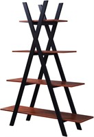 Oxford A Frame Bookshelf  Cherry / Black Cherry