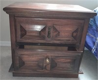 375 - 2-DRAWER SIDE TABLE / NIGHTSTAND