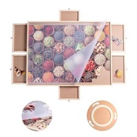 AYCXTZ 1000 Piece Wooden Puzzle Table with 6 Drawe