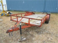 18' tandem axle utility trailer w/ramps (no title)