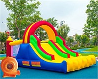 HuaKastro 16x7.2FT Inflatable Bouncy Castle for