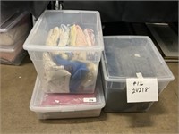 3 Storage Totes of Women’s Clothing.