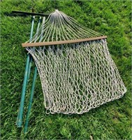 Outdoor hammock and stand, no hooks