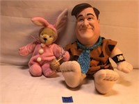 Fred Flintstone Doll and Easter Bear