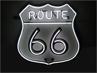 Route 66 Neon Sign in Working Order 29"X31"X7"