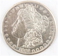 Coin 1885-S Morgan Silver Dollar in Extra Fine