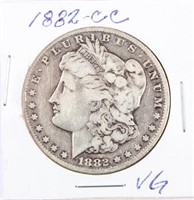 Coin 1882-CC  Morgan Silver Dollar Very Good