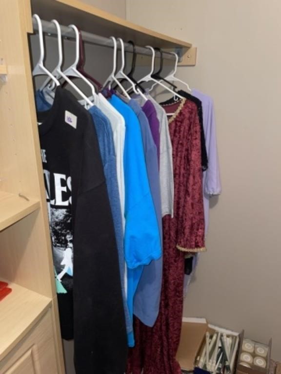 Clothing in Master Closet