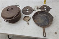 Cast iron pans, dampers