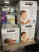 1LOT (3) ASSORTED KIDS DIAPERS  BY KIRKLAND