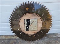 Massive Sawblade Clock