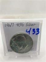 1967 Kennedy Half 40% Silver Unc