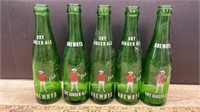 5 Vintage Drewry's Ginger Ale Bottles