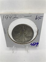 1942 Walking Liberty Half VF