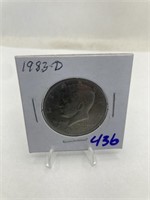 1983-D Kennedy Half XF+