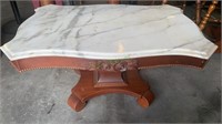 Marble top side table or cocktail table. Nice