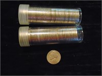 (2) Rolls of Before 1964 Jefferson Nickels