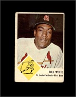 1963 Fleer #63 Bill White VG to VG-EX+