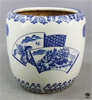 Blue & White Pottery Planter