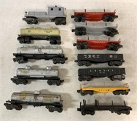 lot of 12 Lionel Train Cars