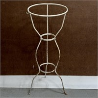 12x33 in. Tall metal planter stand