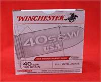 (200) Winchester 40 S&W 165 Gr FMJ