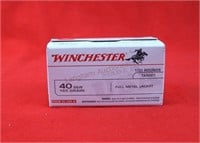 (100) Winchester 40 S&W 165 Gr FMJ