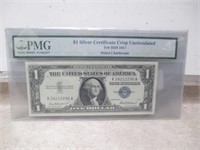 PMG 1957 Crisp Uncirculated $1 Silver Certificate
