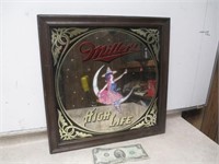 Vintage Miller High Life Lady On The Moon Mirror