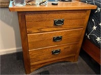 Mission Style Nightstand 26.5x15.5x26
