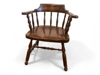 Vintage Willett Wooden Barrel Dining Chair