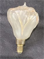 VTG Frosted Figural Flower Light Bulb