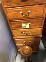 CHEST OF DRAWERS, WOOD ASHTRAY HOLDER